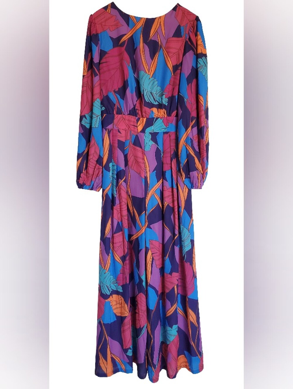 ๐ฟ Flying Tomato Vibrant Leaf Dare To Take The Woven Jumpsuit Tropical Resort - Picture 5 of 10